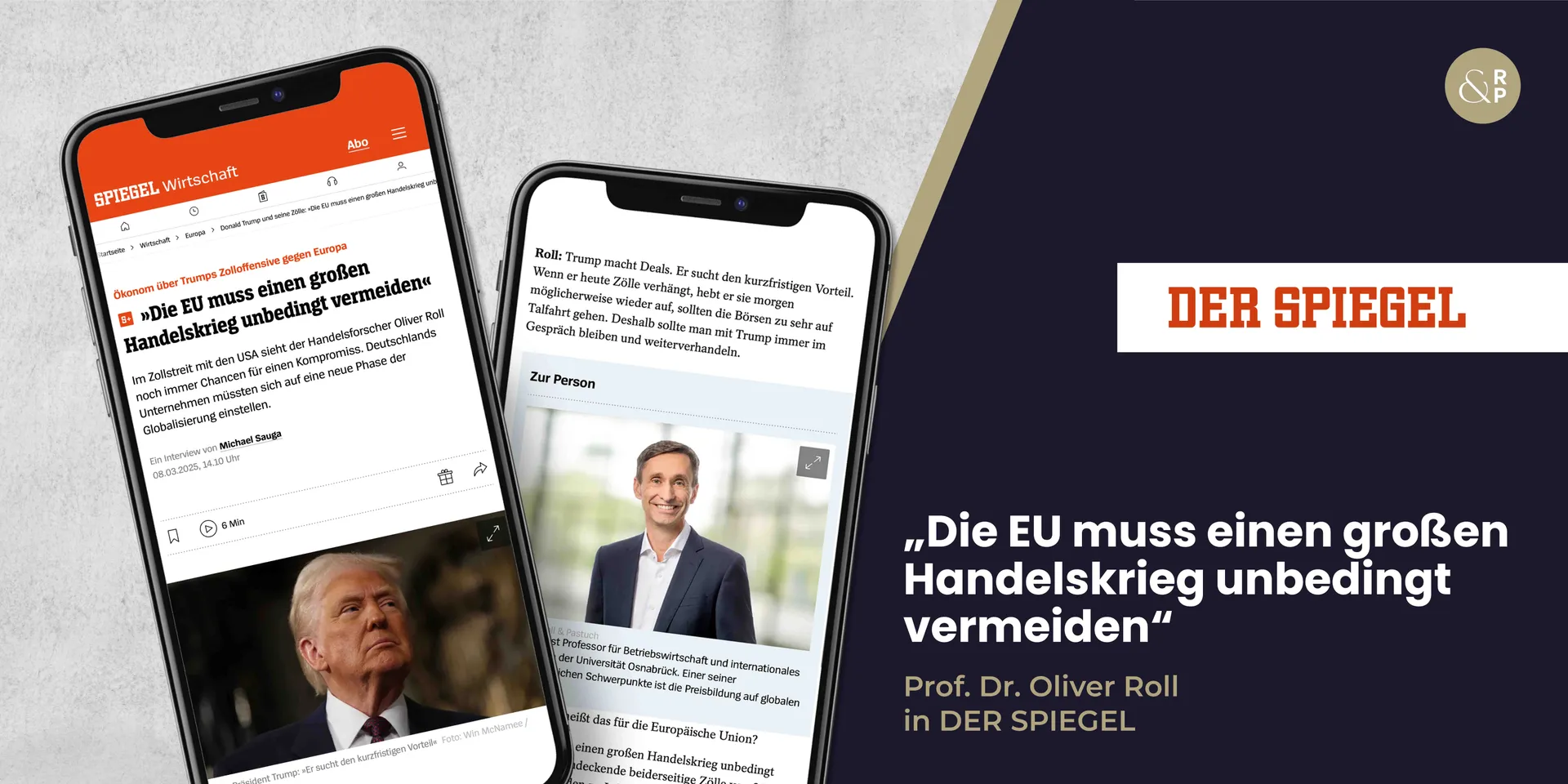 Prof. Oliver Roll ordnet in Der Spiegel die US-Zölle und ihre Auswirkungen für Europa ein
