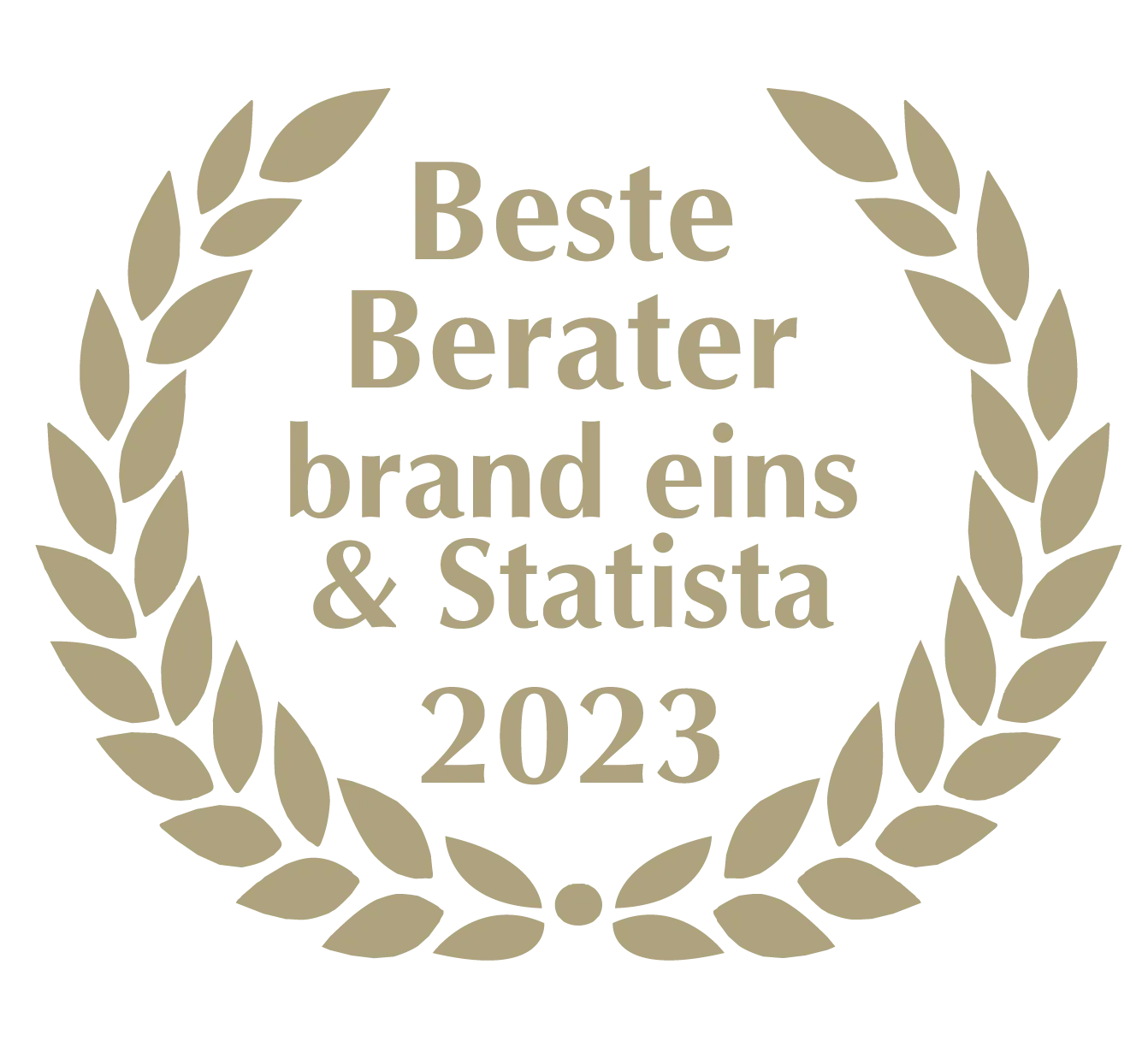 Auszeichung von brand eins & Statista: Prof. Roll & Pastuch "Beste Berater" 2023