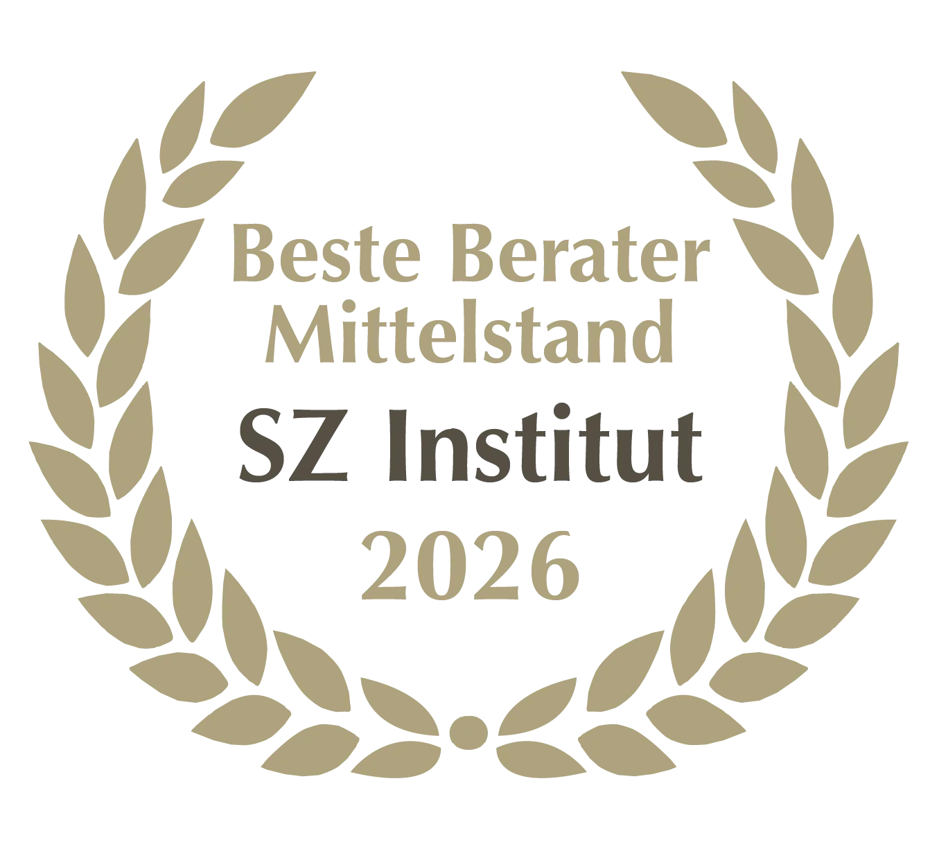Beste Berater Mittelstand 2026 – Auszeichnung des SZ Instituts