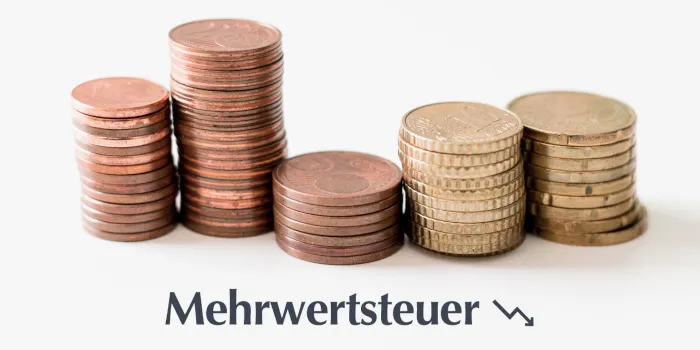 Roll und Pastuch Mehrwertsteuer Symbolbild