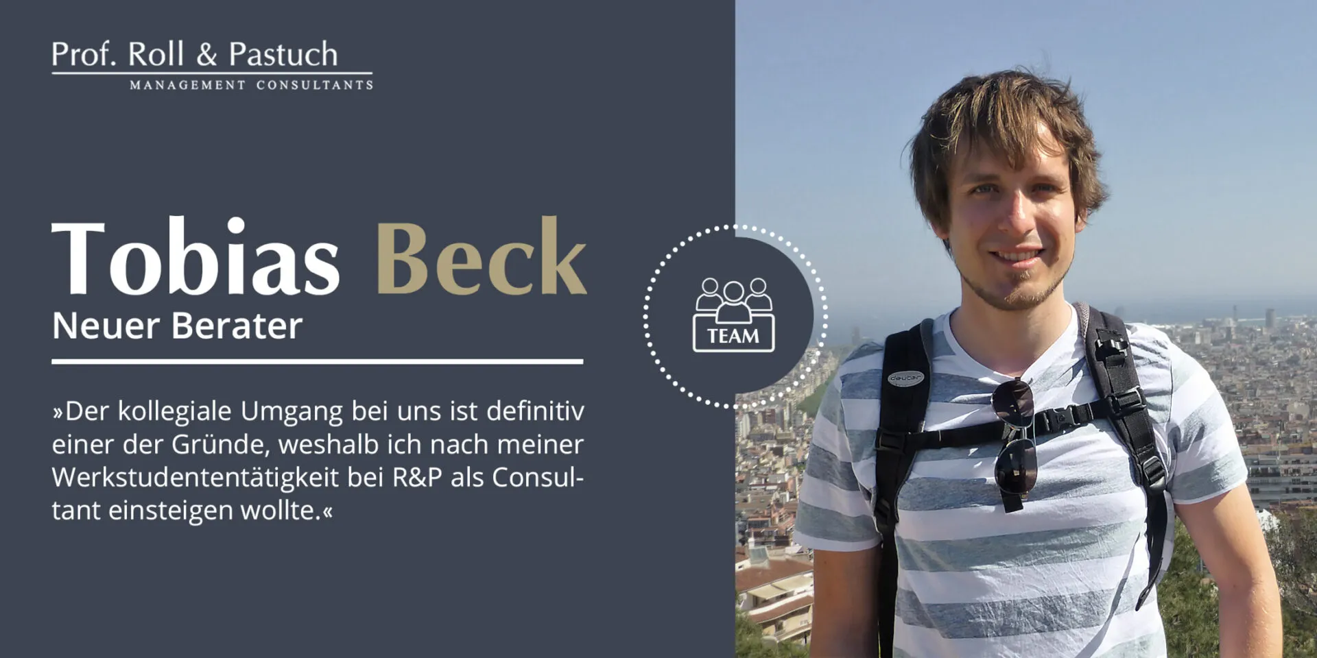Roll und Pastuch Vorstellung Berater Tobias Beck
