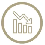 Icon mit einem Symbol für Effizenzsteigerung