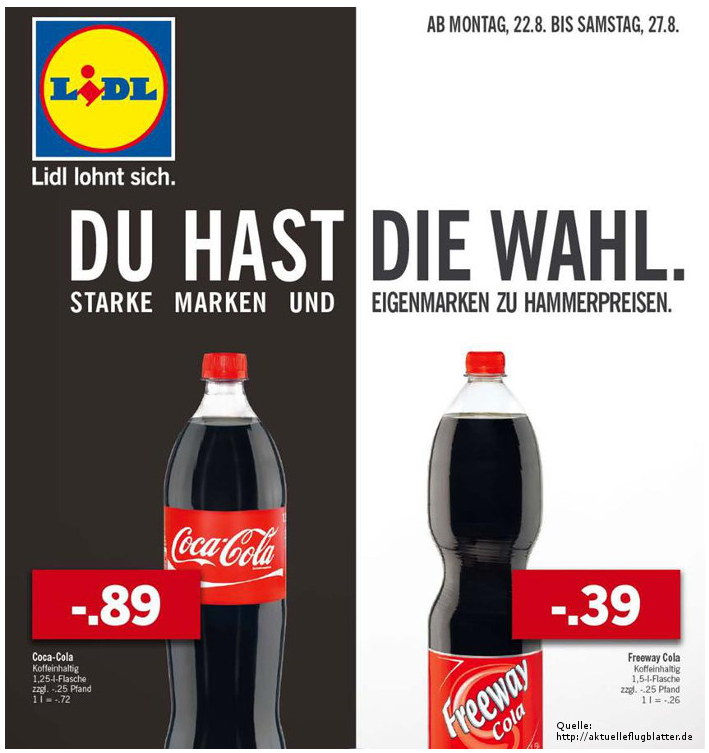 Lidl Paradebeispiele der Preiskommunikation Prof. Roll & Pastuch