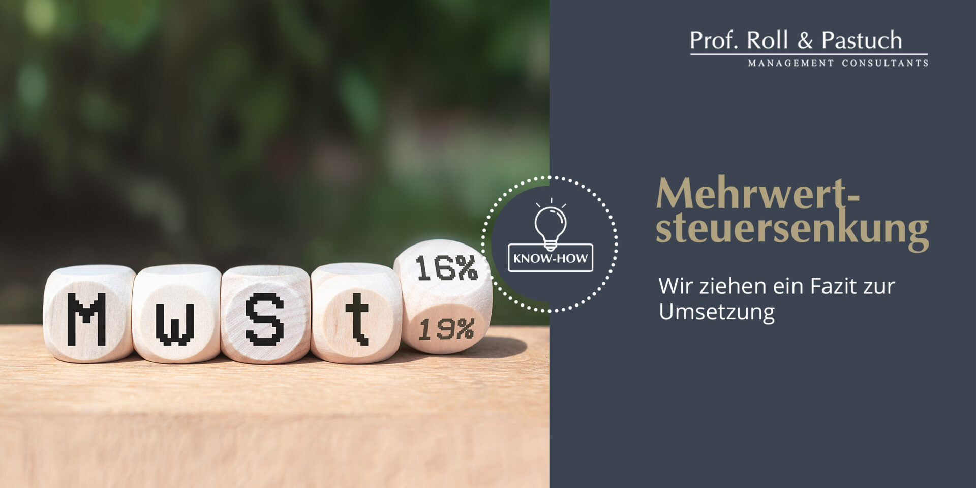 Roll und Pastuch Mehrwertsteuersenkung Strategie im Pricing