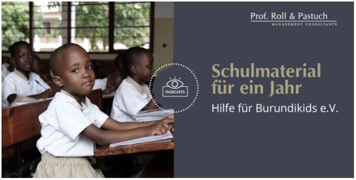 Blog Roll & Pastuch mit Schulmaterial Spende für Burundikids