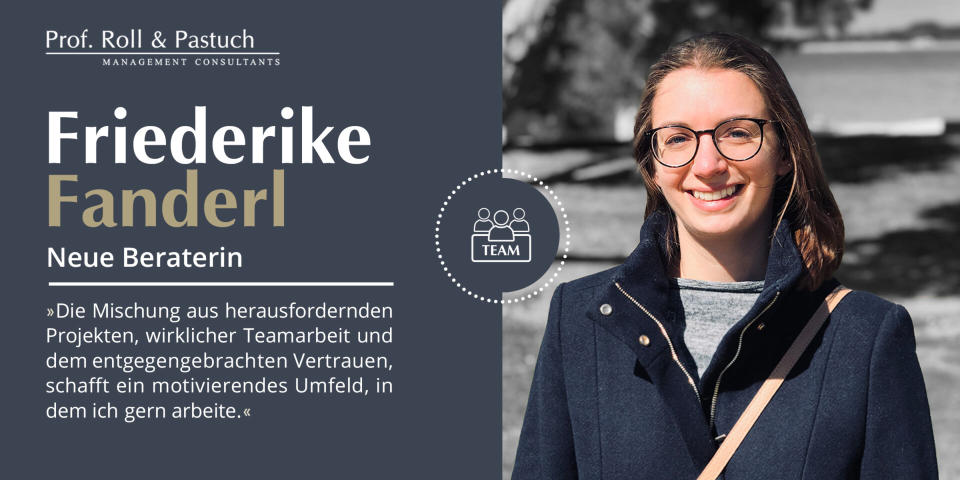 Roll und Pastuch Consultant Vorstellung Friederike Fanderl im Interview