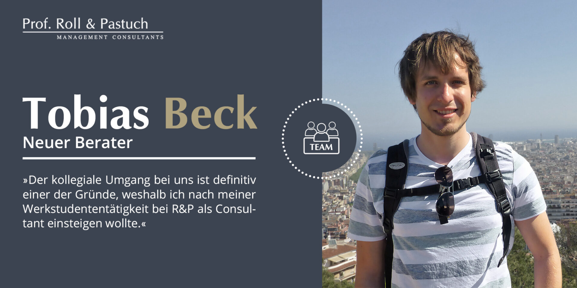 Roll und Pastuch Vorstellung Berater Tobias Beck