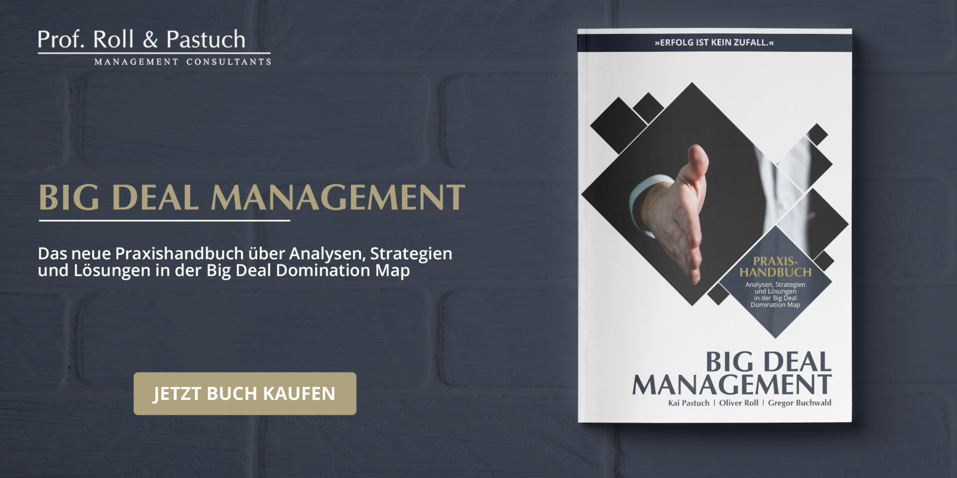 Neues Praxishandbuch von Kai Pastuch: Big Deal Management
