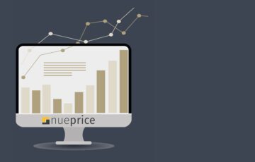 Computer mit nueprice-Logo und einem Diagram