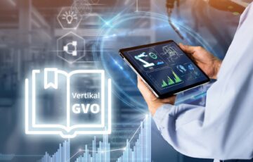 Symbolbild der GVO-Verordnung und Tablet mit Diagrammen