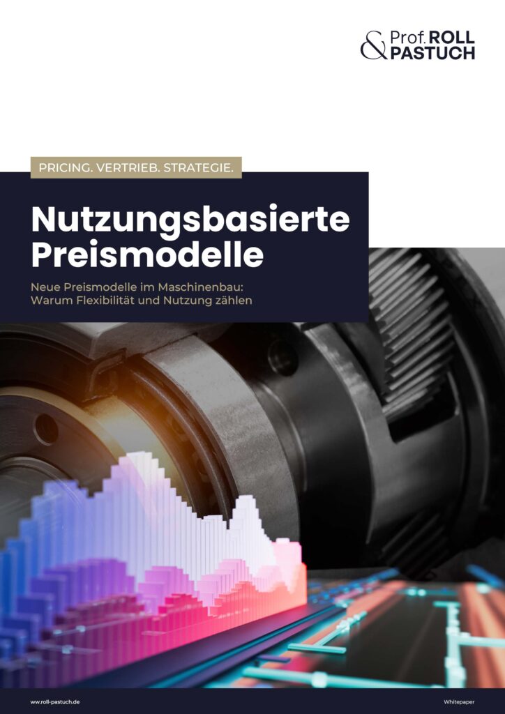 Titelseite des Whitepapers Nutzungsbasierte Preismodelle im Maschinenbau von Prof. Roll & Pastuch