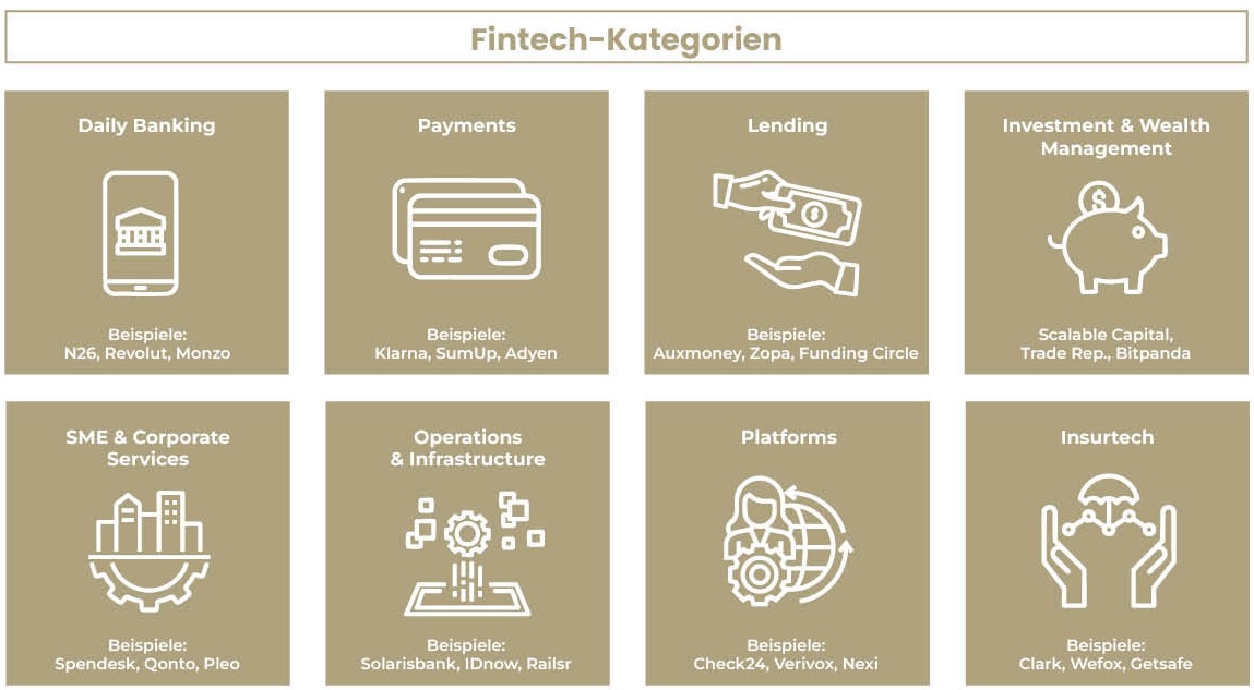 Fintech-Kategorien nach Prof. Roll & Pastuch