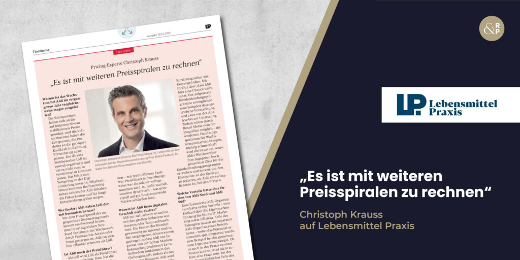Interview mit Pricing-Experte Christoph Krauss in Lebensmittel Praxis