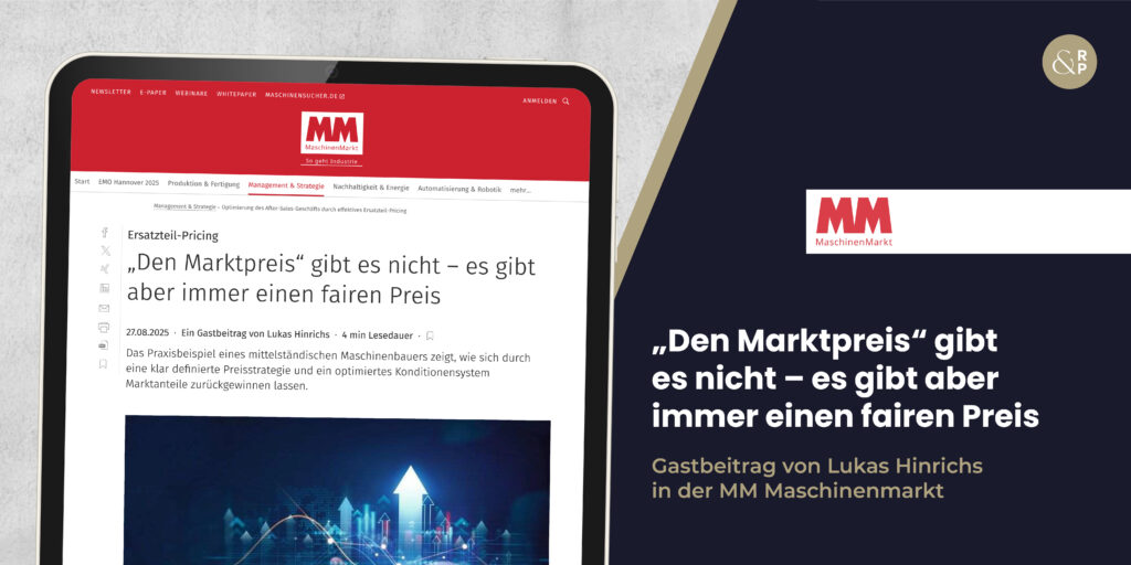 MM Maschinenmarkt-Artikel: Den Marktpreis gibt es nicht – es gibt aber immer einen fairen Preis