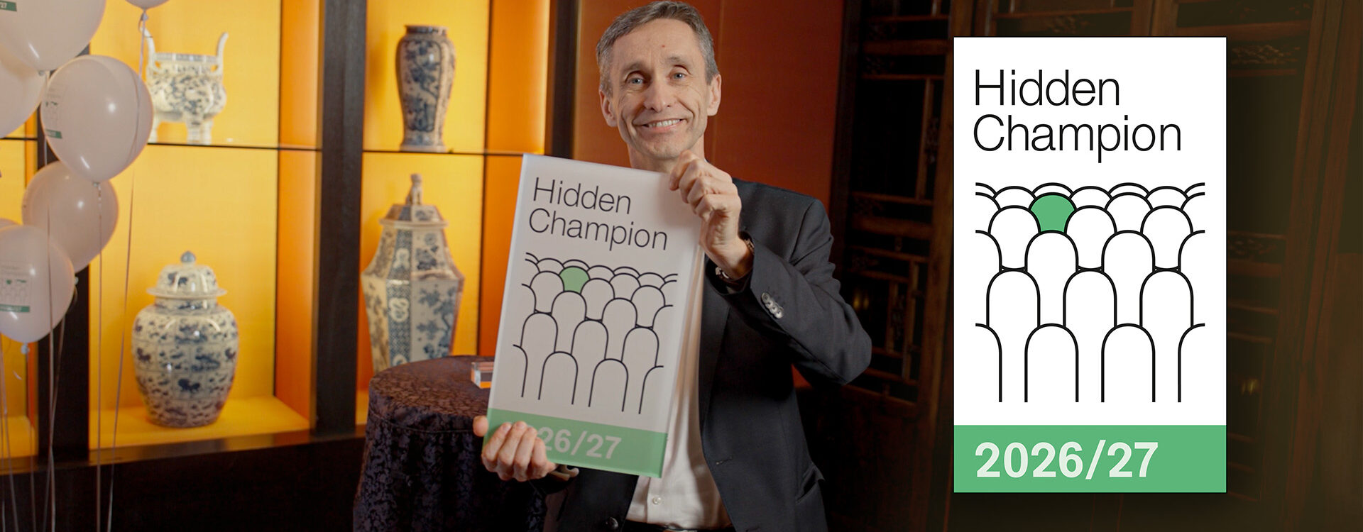 Prof. Oliver Roll mit der Auszeichnung Hidden Champion 2026/27