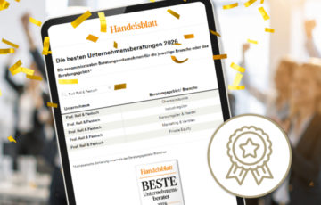 Handelsblatt-Award Beste Unternehmensberater 2026: F&uuml;nf Auszeichnungen f&uuml;r Prof. Roll & Pastuch